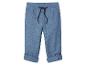 Pantalon bleu avec cordon de serrage pour garçon.