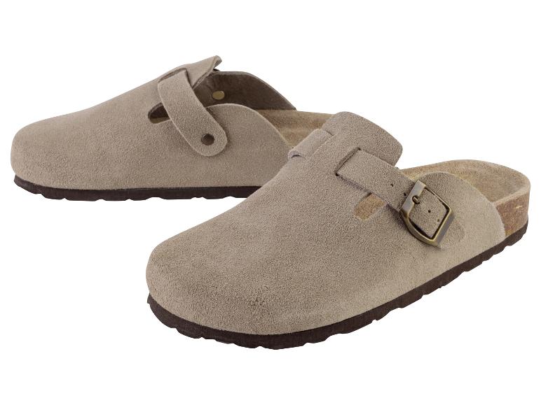 Sandales beige en daim avec boucle