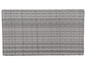 Une surface tissée grise, possiblement d'un meuble de jardin.