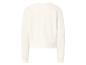 Sweat-shirt crème à manches longues, vue de dos