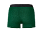 Boxers verts en coton doux avec ceinture noire.