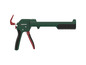 Un pistolet à silicone vert Parkside.
