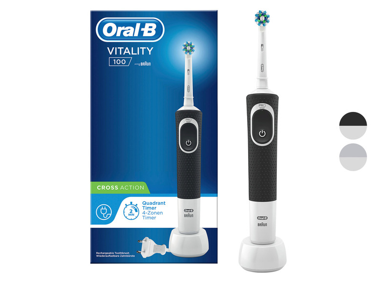 Aller en mode plein écran : Oral-B Brosse à dents électrique CrossAction Vitality100 - Image 1