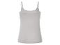 Débardeur gris à fines bretelles pour femme