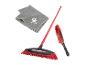 Kit de nettoyage Vileda : balai, brosse et chiffon.