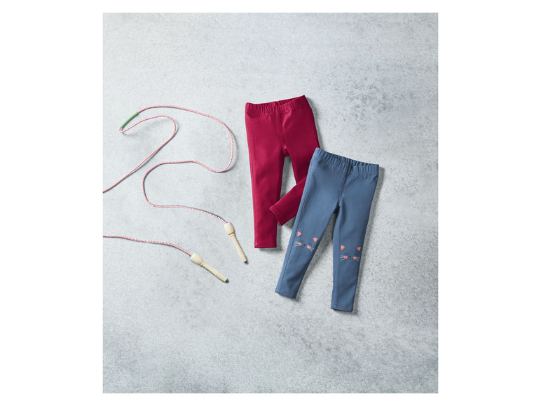 Aller en mode plein écran : lupilu® Lot de 2 treggings petite fille - Image 8