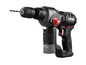 Une perceuse Parkside noire avec batterie.