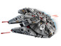 LEGO Star Wars Millennium Falcon avec des canons laser.