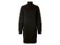 Robe pull noire à col roulé avec motif torsadé.