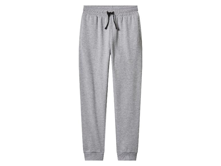 Pantalon de jogging gris avec cordon de serrage noir