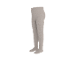Collants pour enfants gris clair en tissu côtelé, vue latérale.