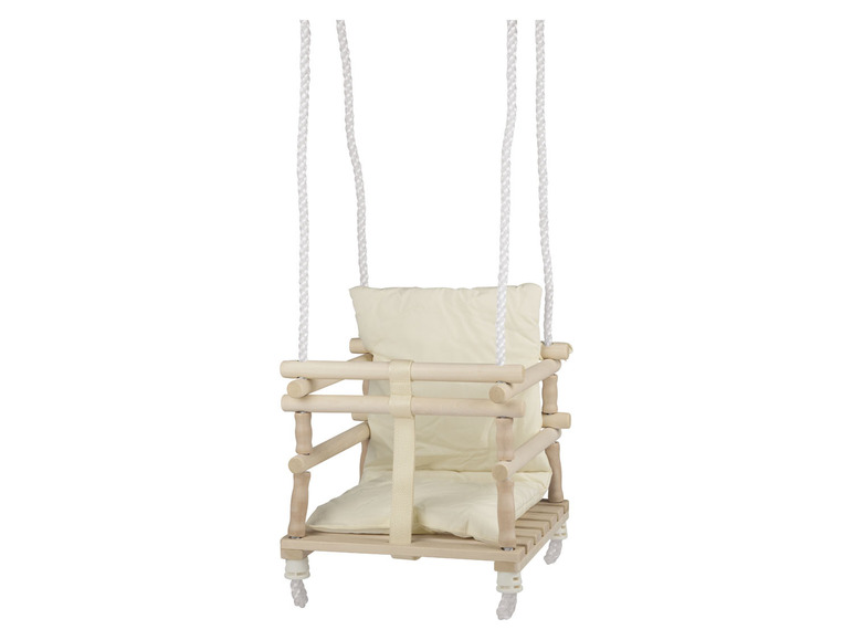 Aller en mode plein écran : Playtive Balançoire en bois pour bébé, avec siège de sécurité - Image 1