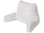 Coussin de lecture doux et blanc avec accoudoirs