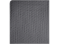 Couverture matelassée gris foncé avec un motif texturé subtil