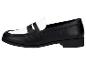 Mocassins femme, noir et blanc