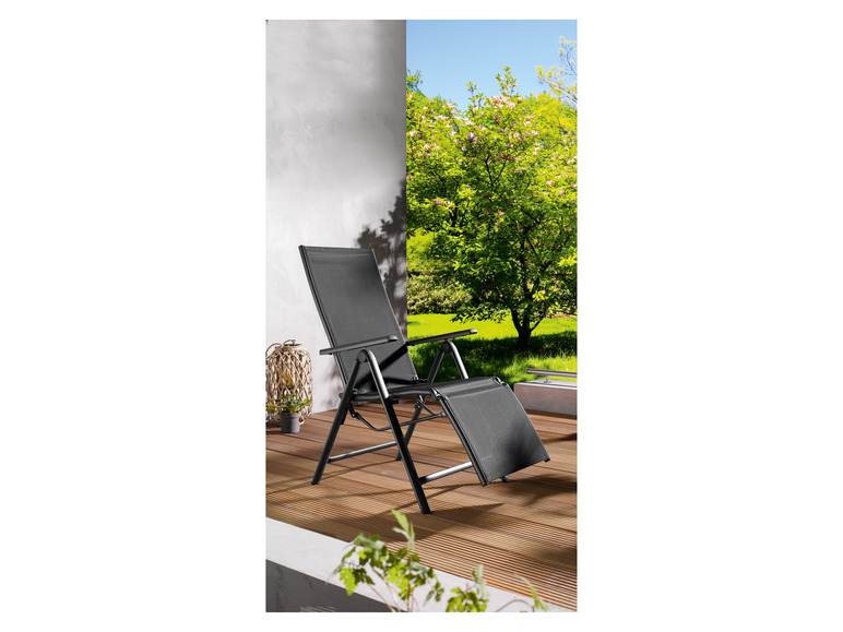 LIVARNO home Fauteuil de jardin Houston, noir/anthracite 2