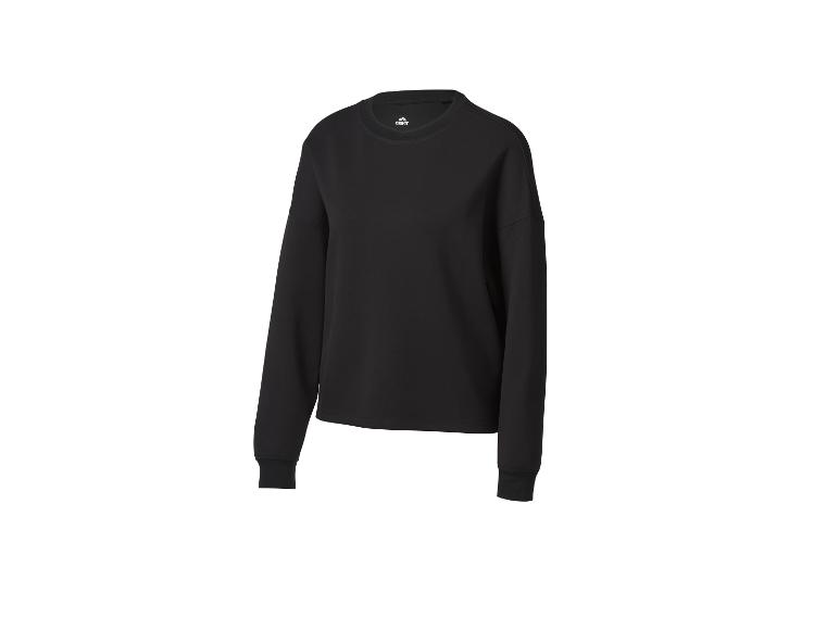 Sweat-shirt noir à manches longues CRIVIT pour femme