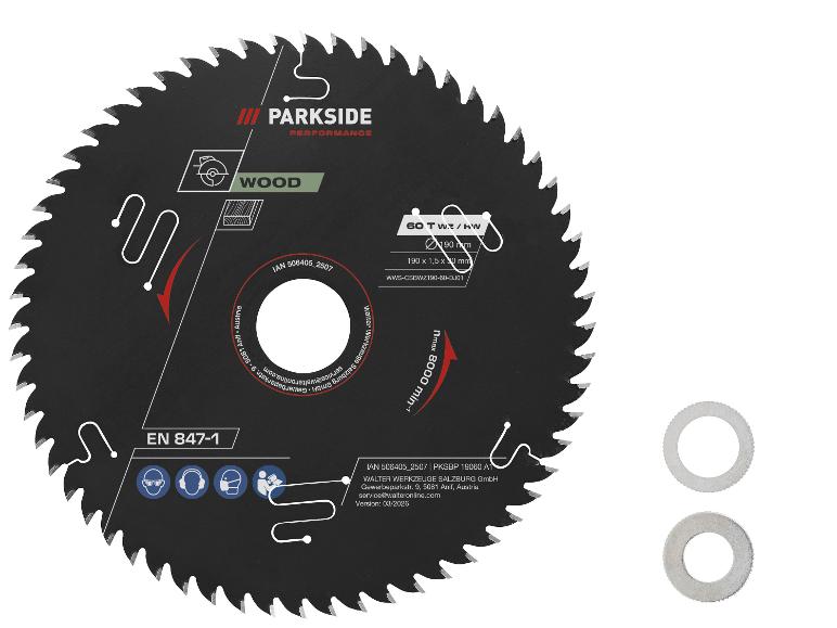 Lame de scie circulaire, Ø 190 mm, 24 dents, 48 dents, 60 dents