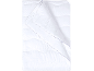 Couette blanche avec matelassage ondulé et motif à carreaux discret