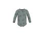 Body bébé à manches longues vert-gris avec motif de têtes de lion