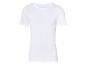 T-shirt blanc à manches courtes.