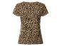 T-shirt à manches courtes pour femme avec imprimé léopard