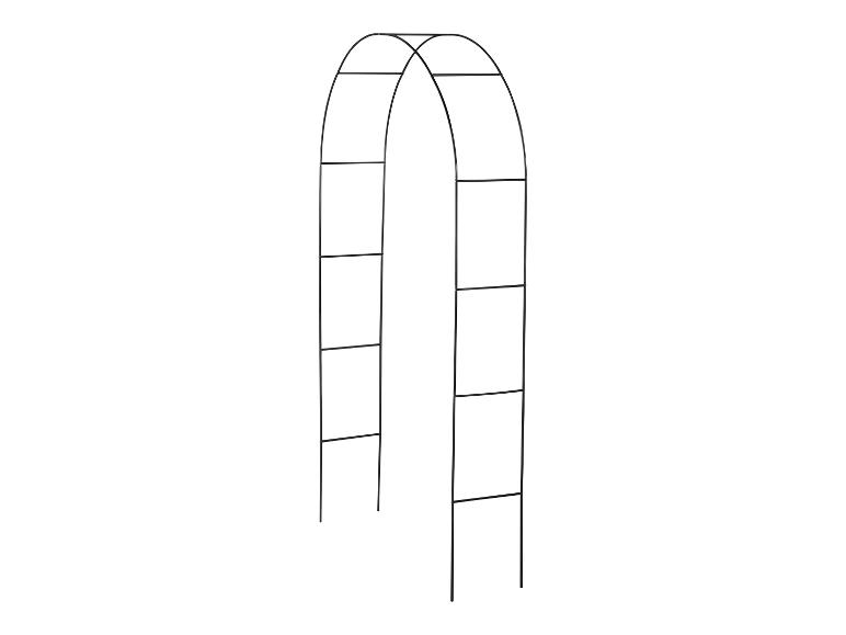 Arche de jardin en métal noir pour plantes grimpantes