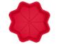 Moule en silicone rouge en forme de fleur à sept pétales