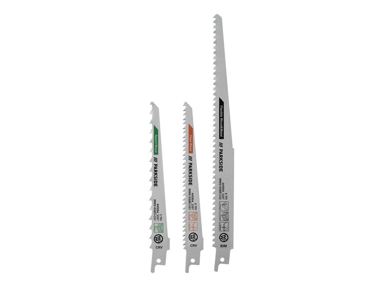 Aller en mode plein écran : Jeu de lames de scie sabre PFSZ 3 B1, 3 pièces - Image 4