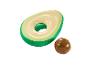Flotteur avocat et ballon brun pour la piscine.