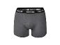 Boxer gris pour homme avec ceinture noire et texte blanc