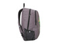 Sac à dos gris avec un imprimé vert.