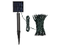 Guirlande lumineuse solaire LED avec panneau solaire et piquet de terre.