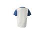 T-shirt enfant blanc et bleu à manches courtes, vue de dos