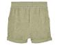 Shorts en jersey vert kaki pour bébé, poches latérales.