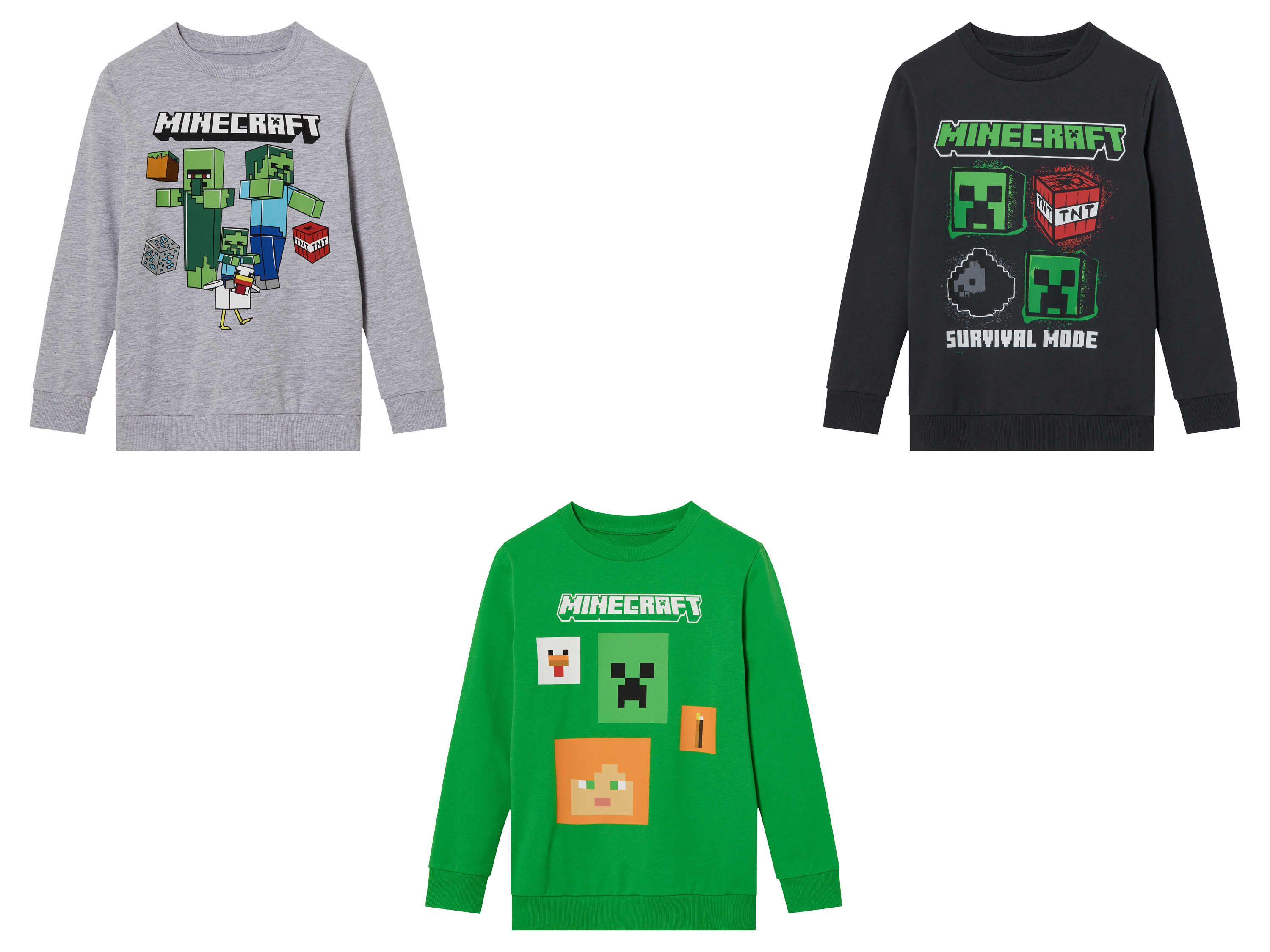 Minecraft Sweat manches longues enfant