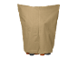 Housse de pot de fleurs beige avec pieds orange et gris