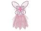 Une tutu rose avec des ailes pour un costume de fée.