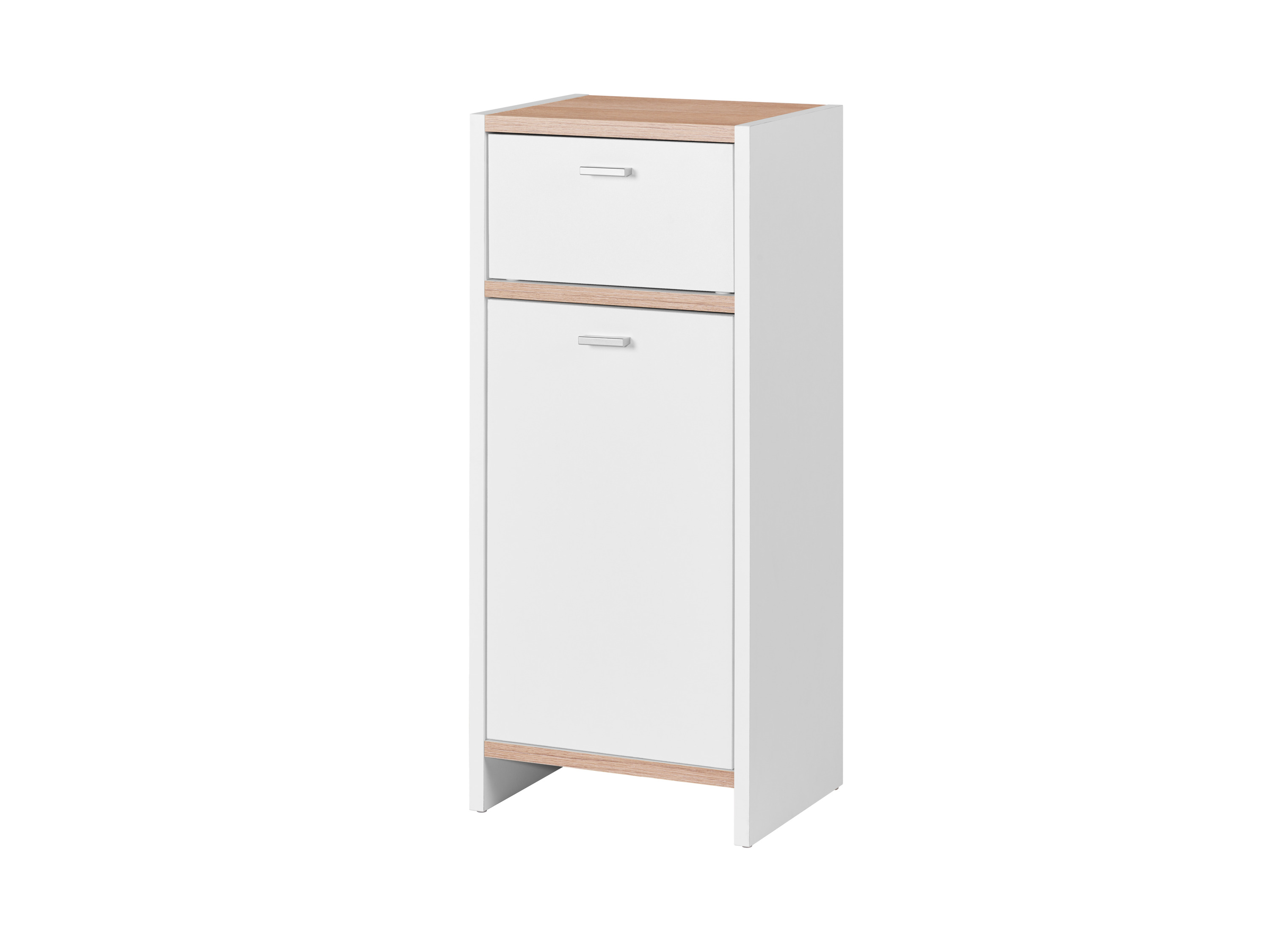 LIVARNO home Meuble de salle de bains, 32 x 80,5 x 28 cm, blanc/imitation chêne