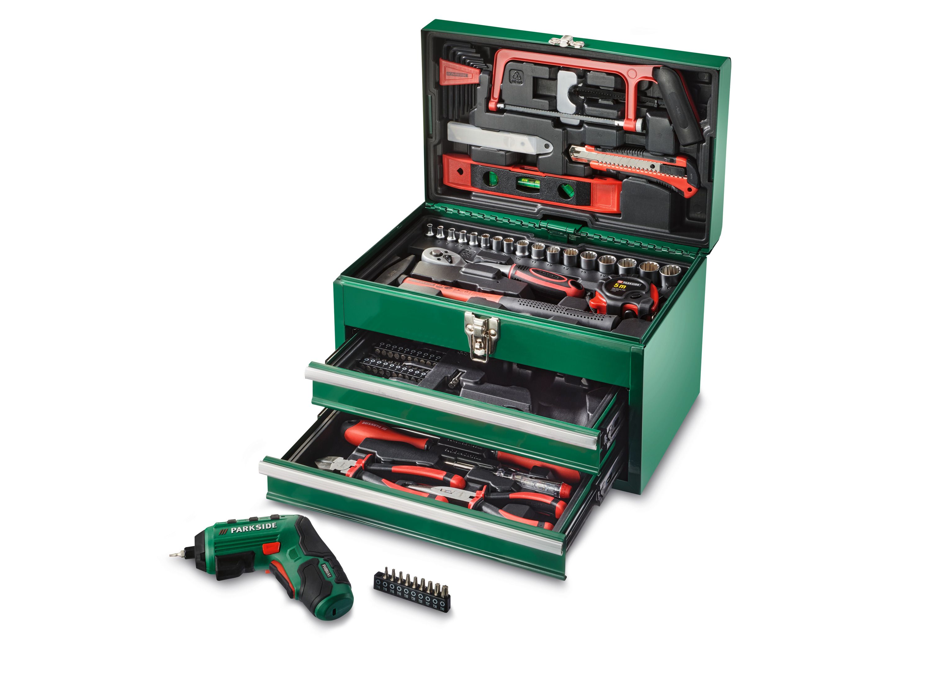 PARKSIDE® Boîte à outils avec visseuse sans fil PWBM A1
