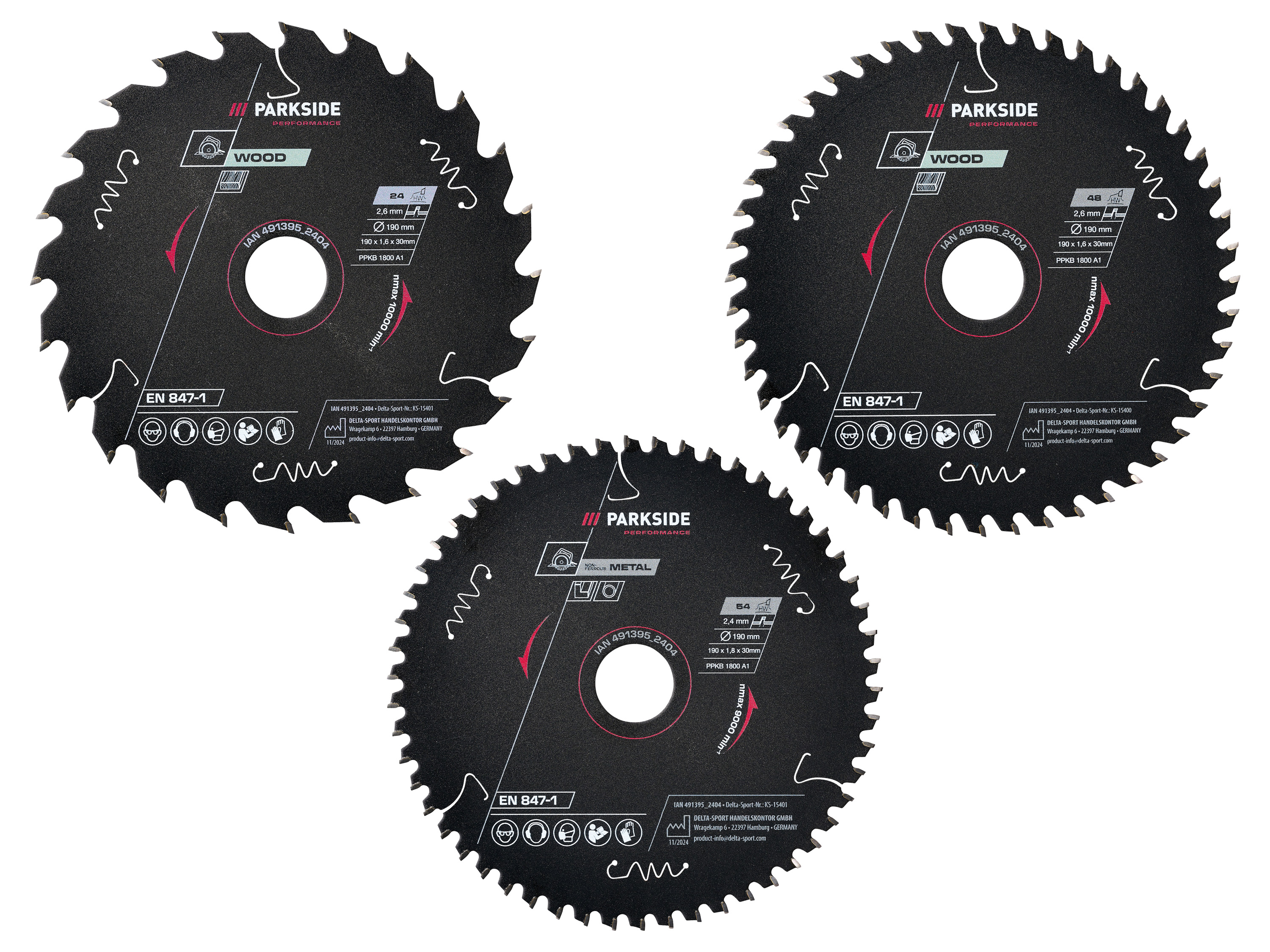 PARKSIDE PERFORMANCE® Lame de scie circulaire PPKB 1800 A1, Ø 190 mm