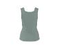 Débardeur côtelé femme vert sauge