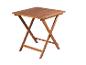 Une table en bois pliante pour l'extérieur.