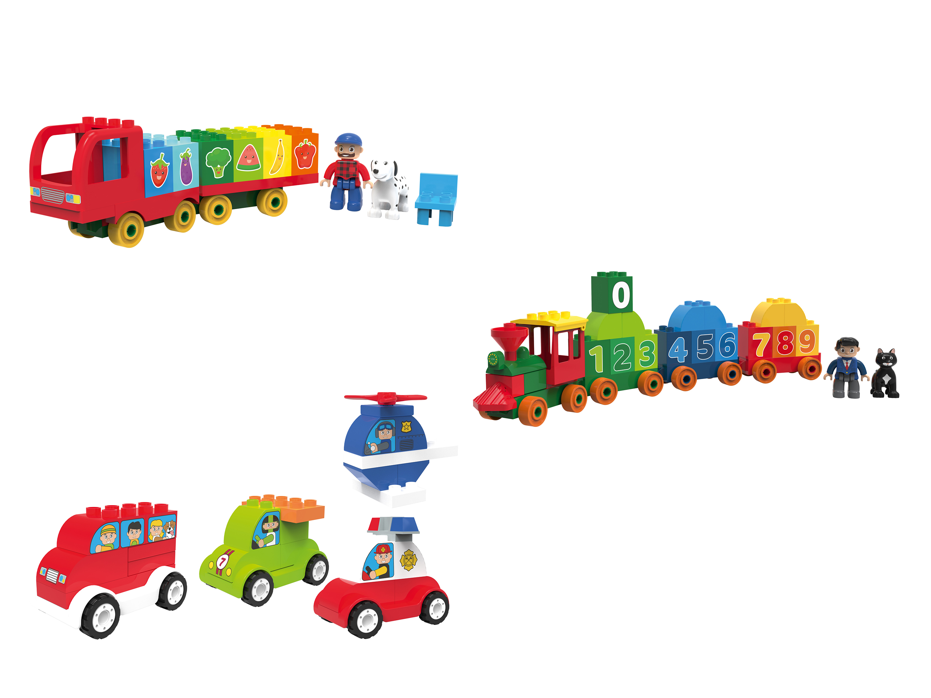 Playtive Clippys Clippys Fruits et légumes, train ou ensemble de véhicules