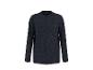 T-shirt Henley à manches longues bleu marine pour homme