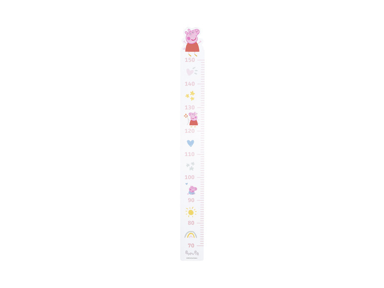 Un mètre de hauteur avec Peppa Pig et des chiffres jusqu'à 150.