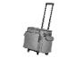 Sac de voyage gris à roulettes avec poignée extensible