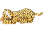 Peluche tigre allongée