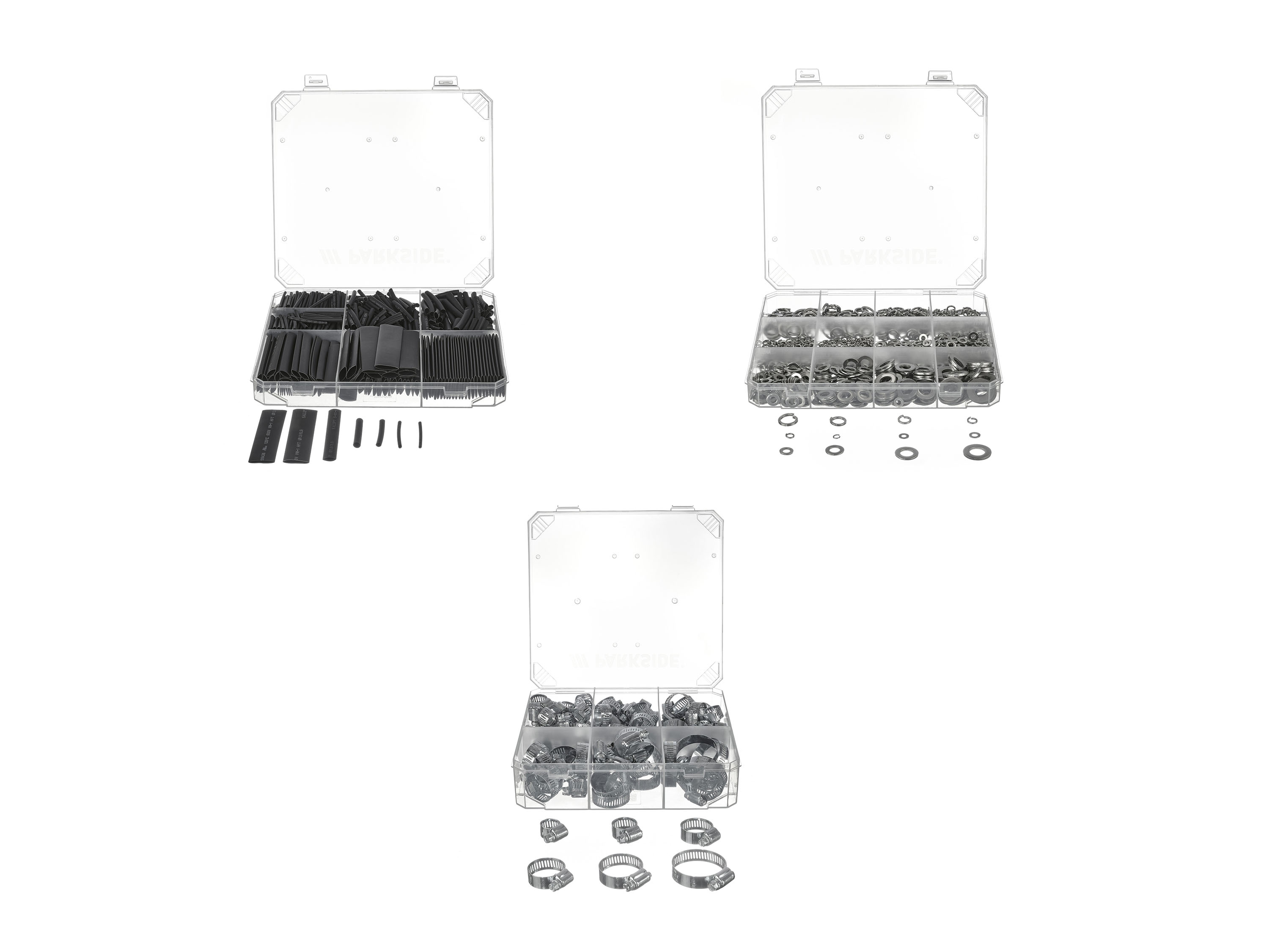 PARKSIDE® Set de rondelles, gaines thermorétractables ou colliers de serrage