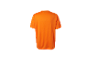 T-shirt orange à manches courtes, vue de dos.